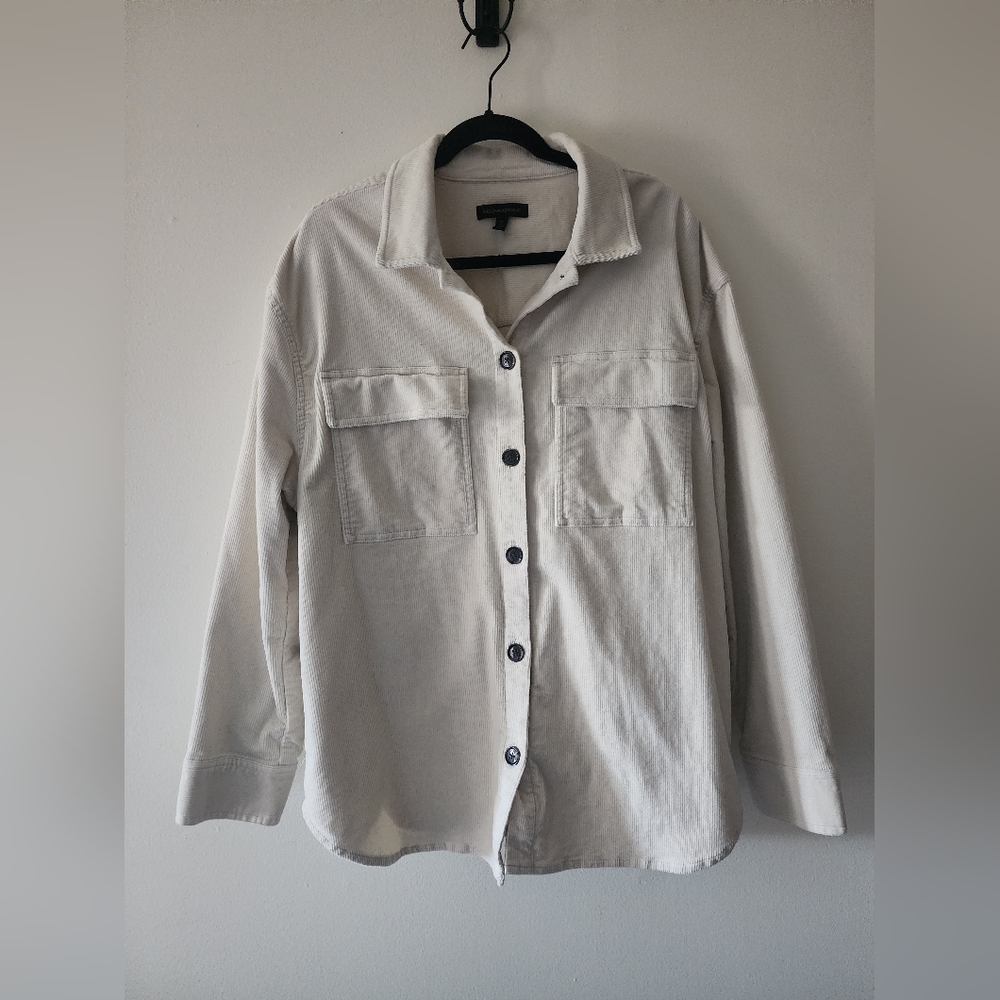 Banana Republic Corduroy Shirt Jacket Size L Tall